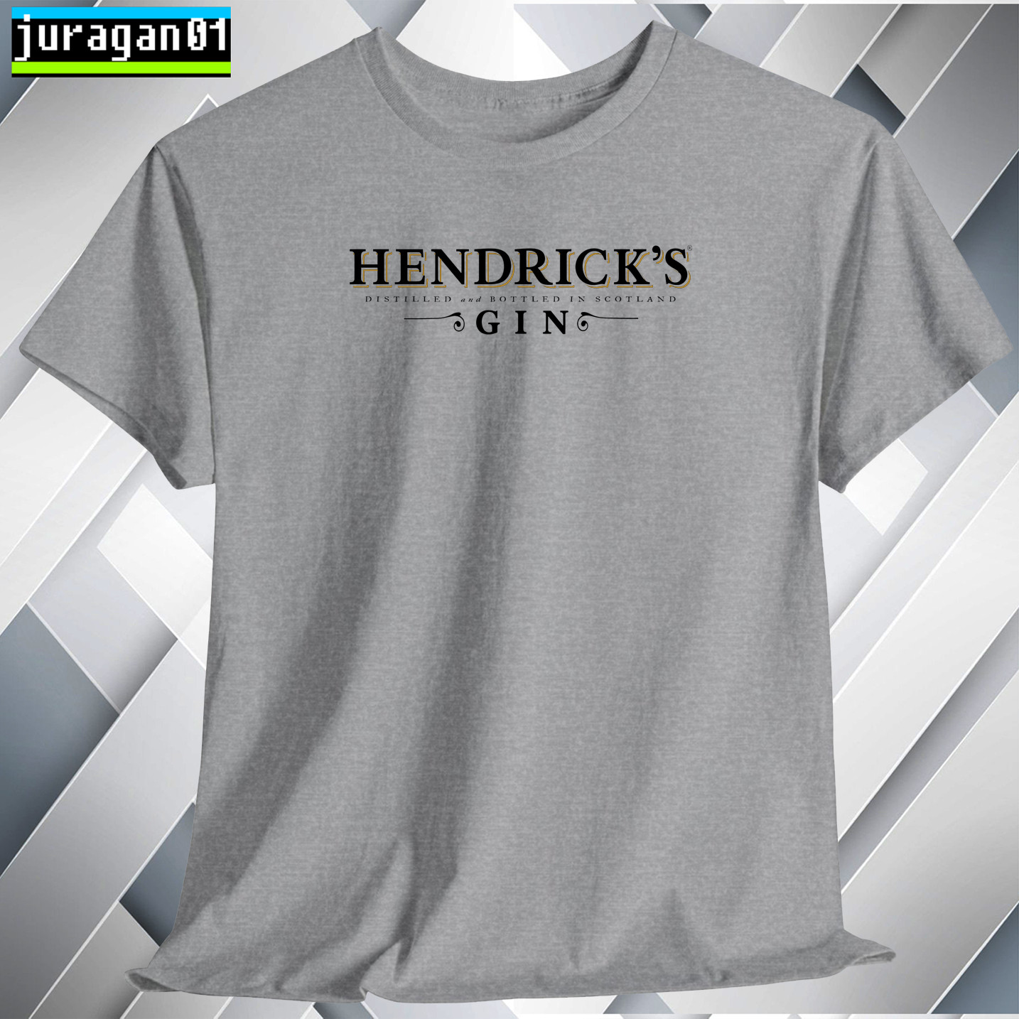 Hendrick's Gin Cocktails Log T-Shirt Black Navy White Grey Red Orange Size S-5XL gallery