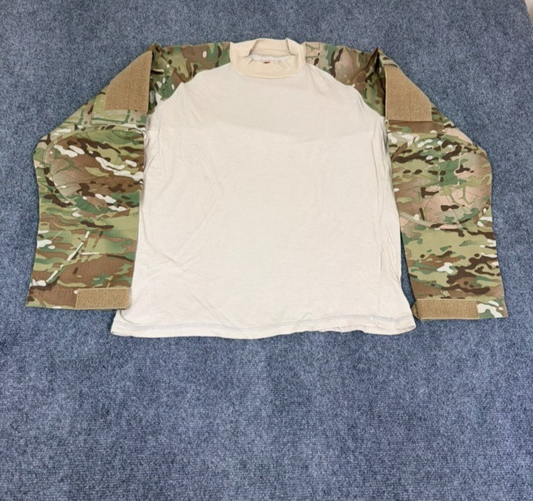 TRU-SPEC Tactical Combat Shirt Mens Tan Camo Cordura Baselayer Ripstop Size L gallery