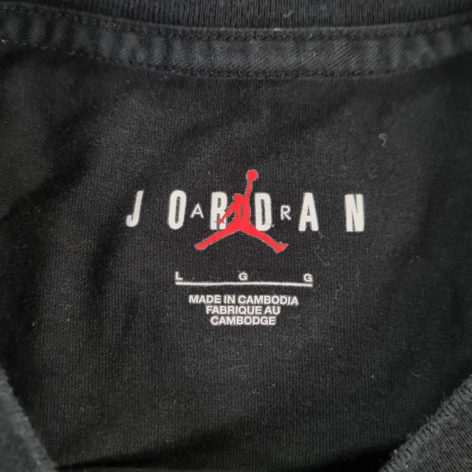 Jordan Mens T Shirt Black Large Jumpman Logo Short Sleeves Cotton CJ0921 011 gallery