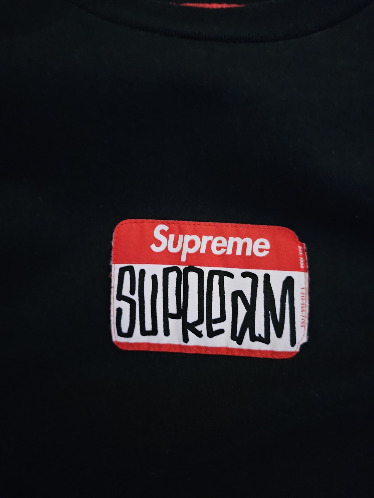 Supreme Gonz Nametag S/S Top BLACK MEDIUM FW21 gallery