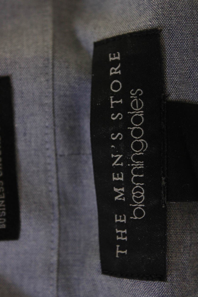 The Men's Store at Bloomingdale's Mens Gray Point Dress Shirt Size M gallery