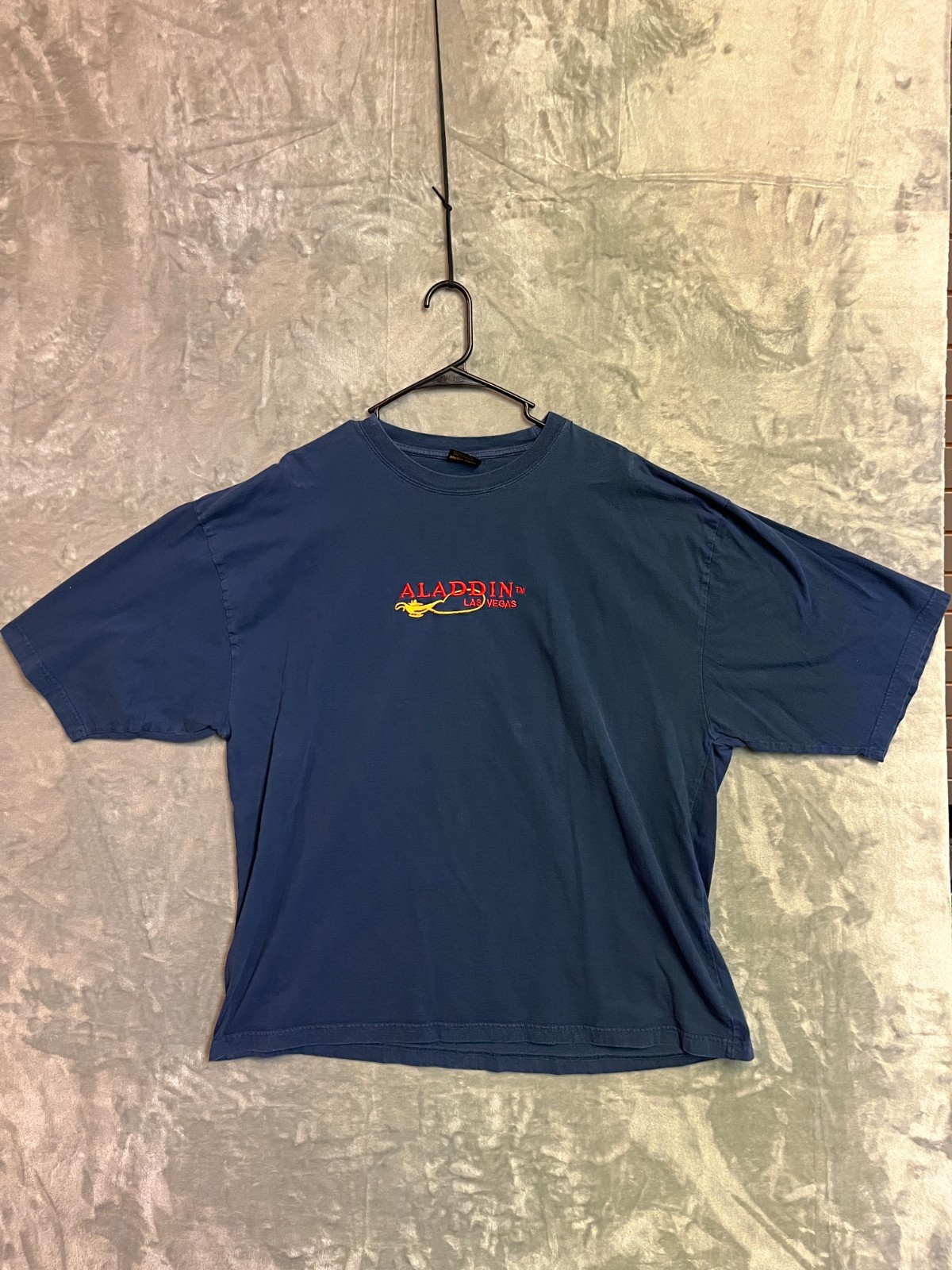 Aladdin Las Vegas Casino Embroidered T-Shirt 3XL Blue Graphic Tee gallery