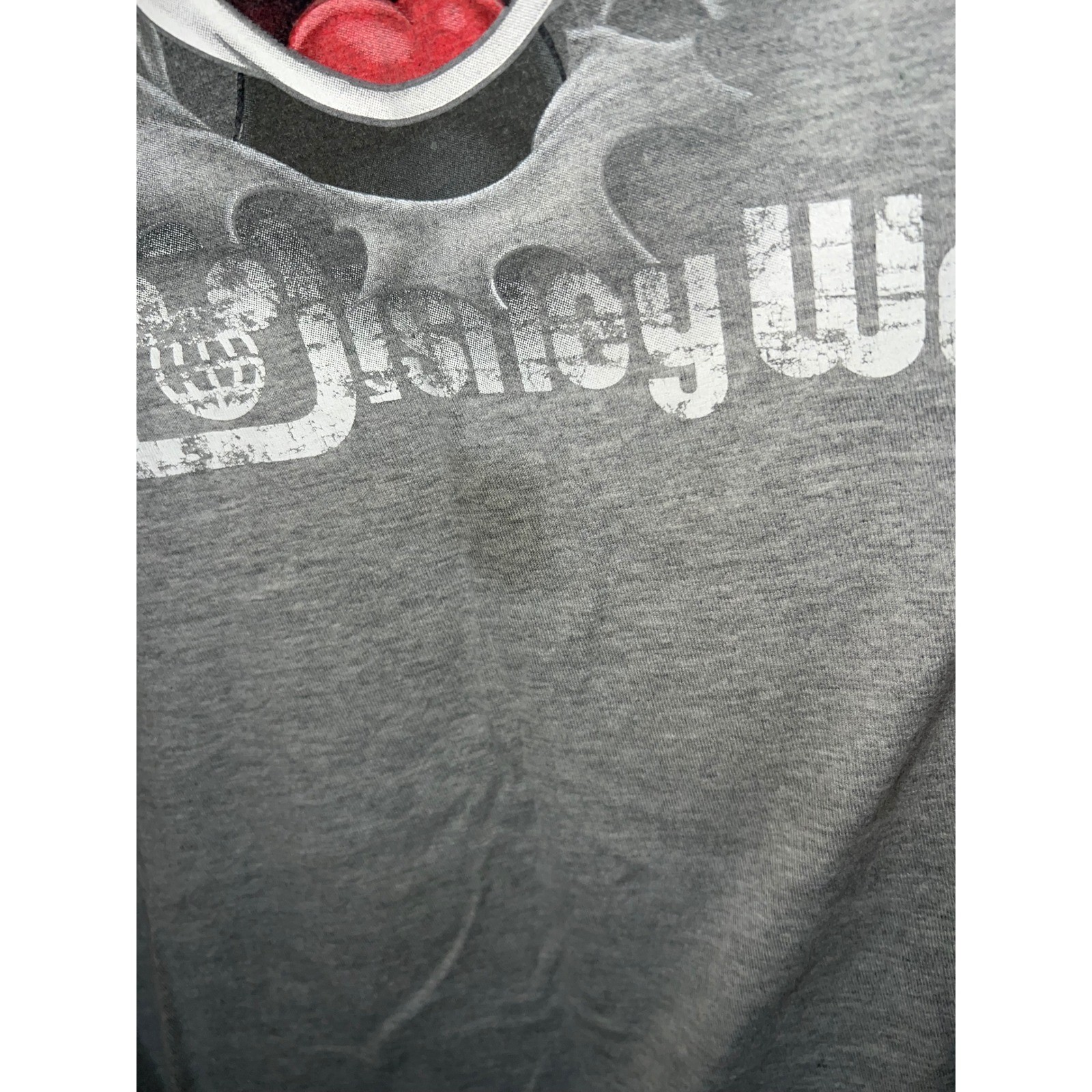 Walt Disney World Mickey Mouse Double Sided Graphic T-Shirt Gray Large Hanes gallery