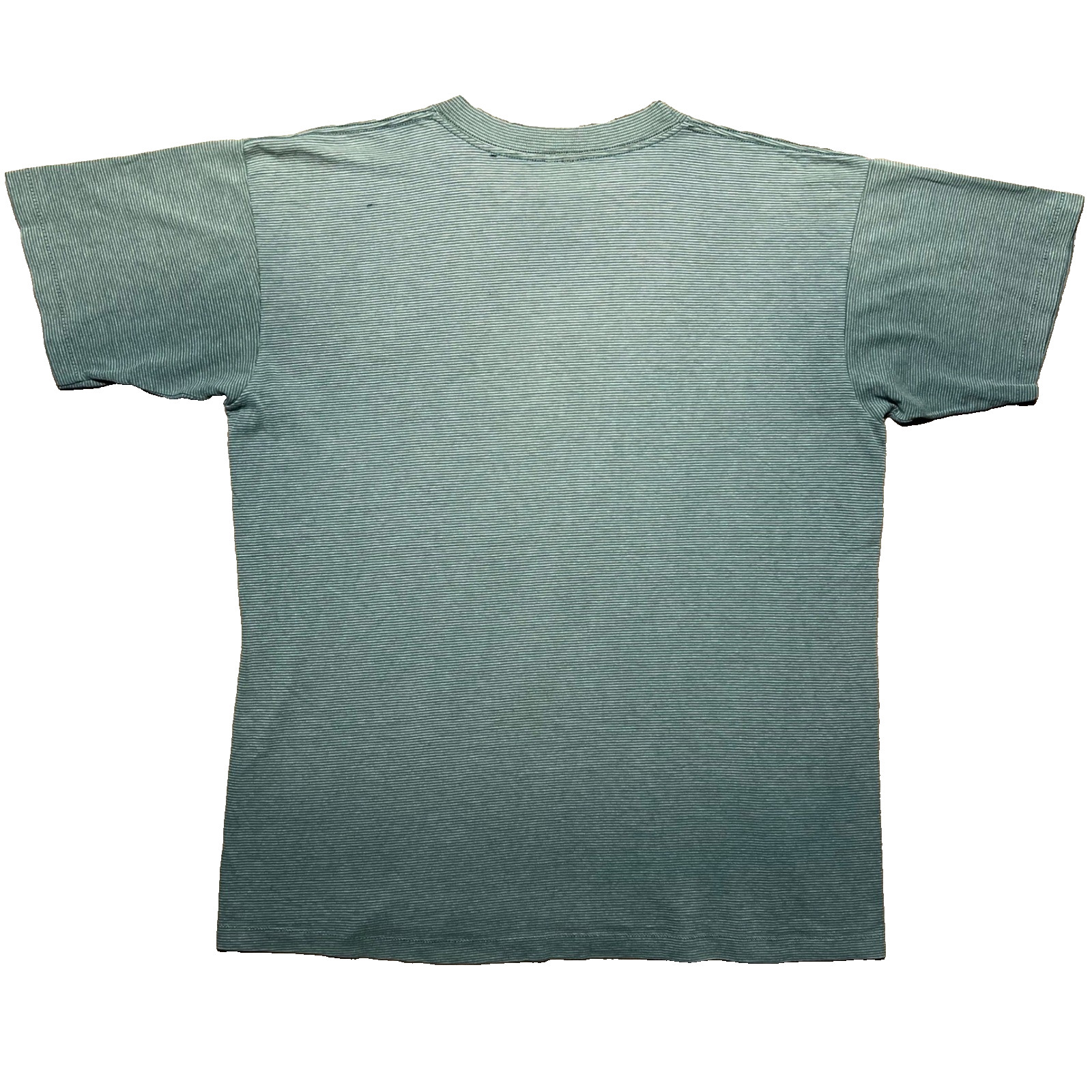 Vintage 1992 Aruba Dutch West Indies T Shirt Single Stitch Striped Green Mens L gallery