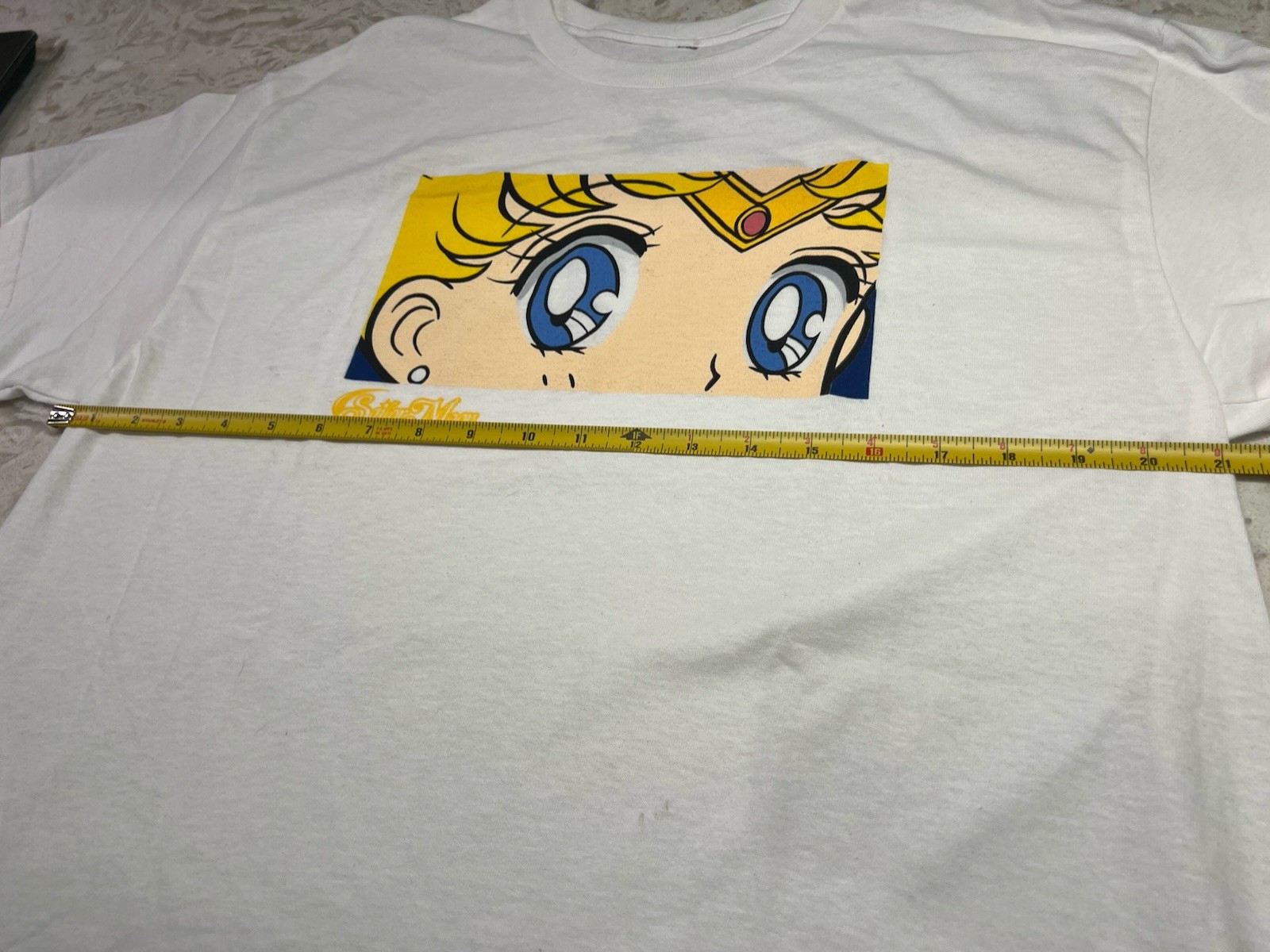 SAILOR MOON Her Eyes Japanese White T-Shirt L Anime Cosplay Fantasy gallery