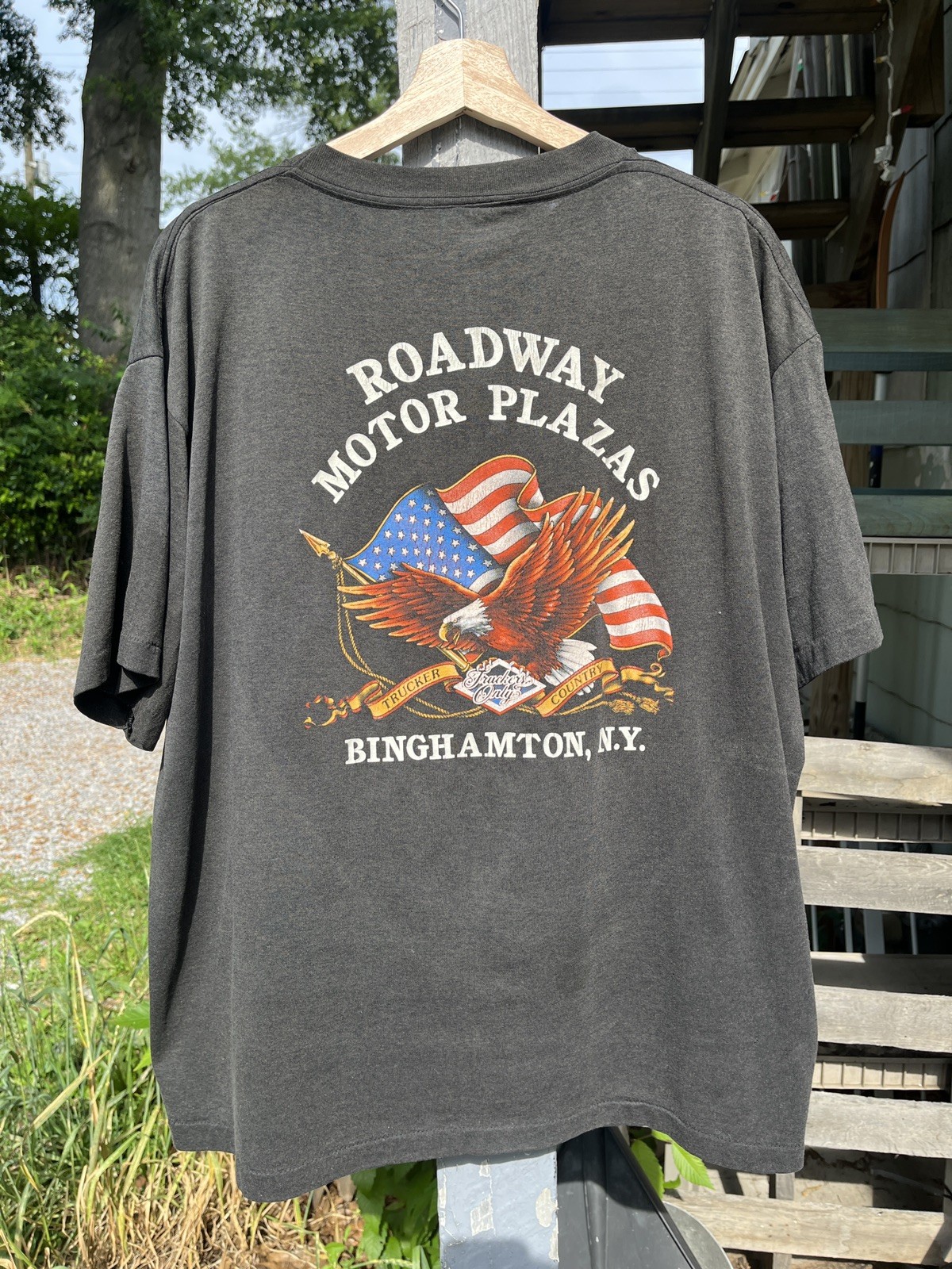 Vintage 3D Emblem Truckers Only 1988 Shirt Truck Stop Harley Single Stitch XL gallery