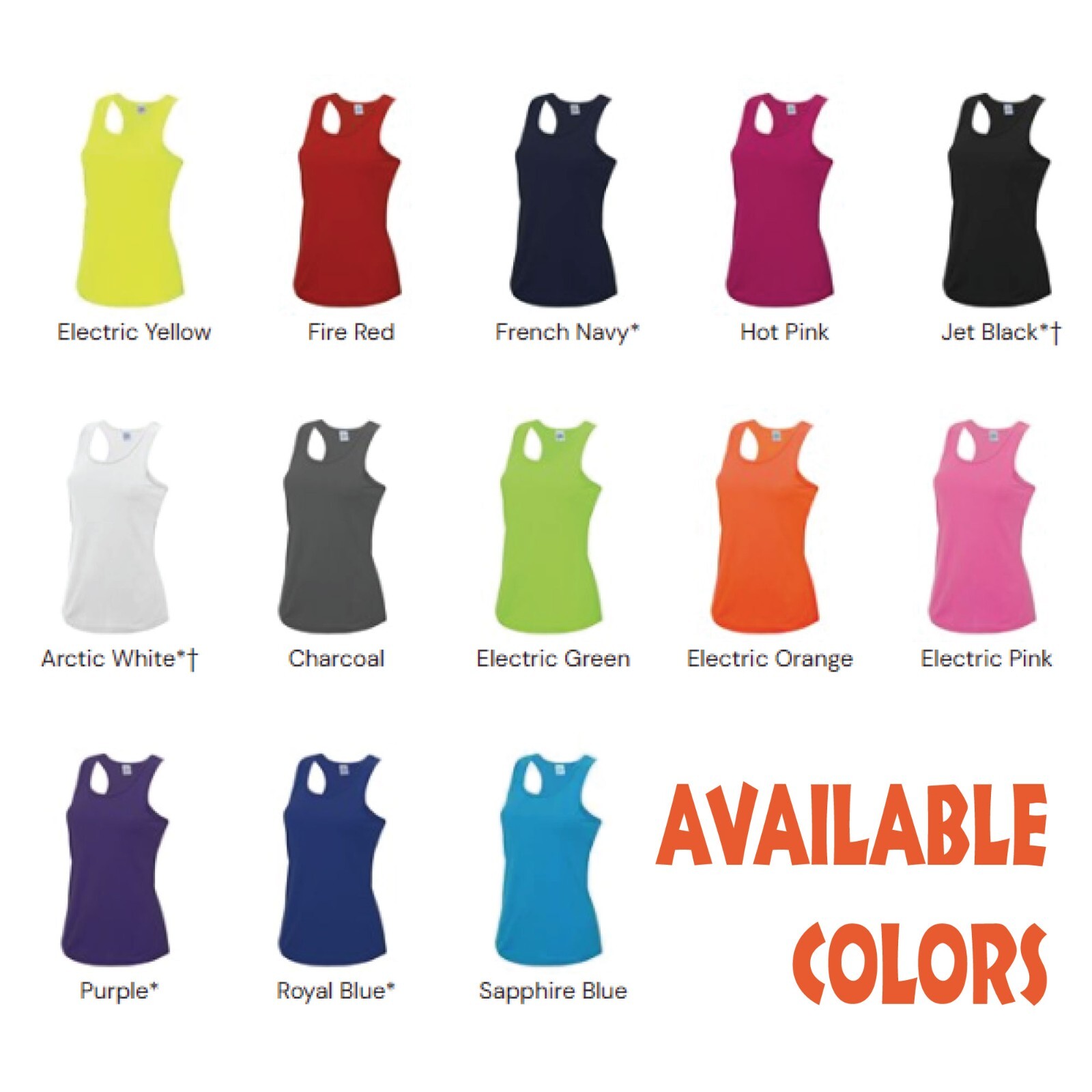 Custom Embroidered Personalised Your Text AWDis Just Cool Women's Cool Vest Gym gallery