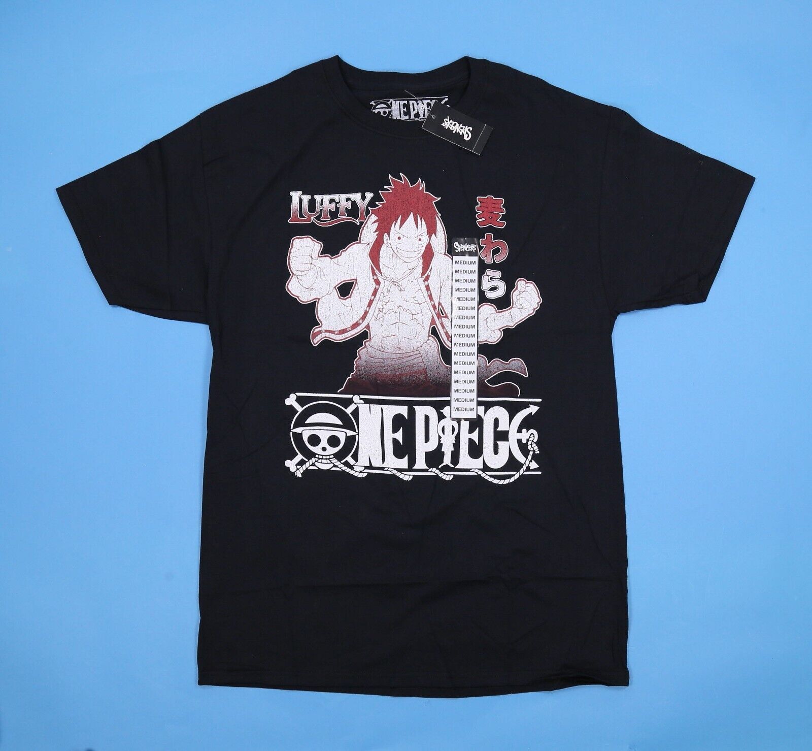 Ripple Junction Men's Black Graphic Screen Print NEPIECE T-Shirt Medium. gallery