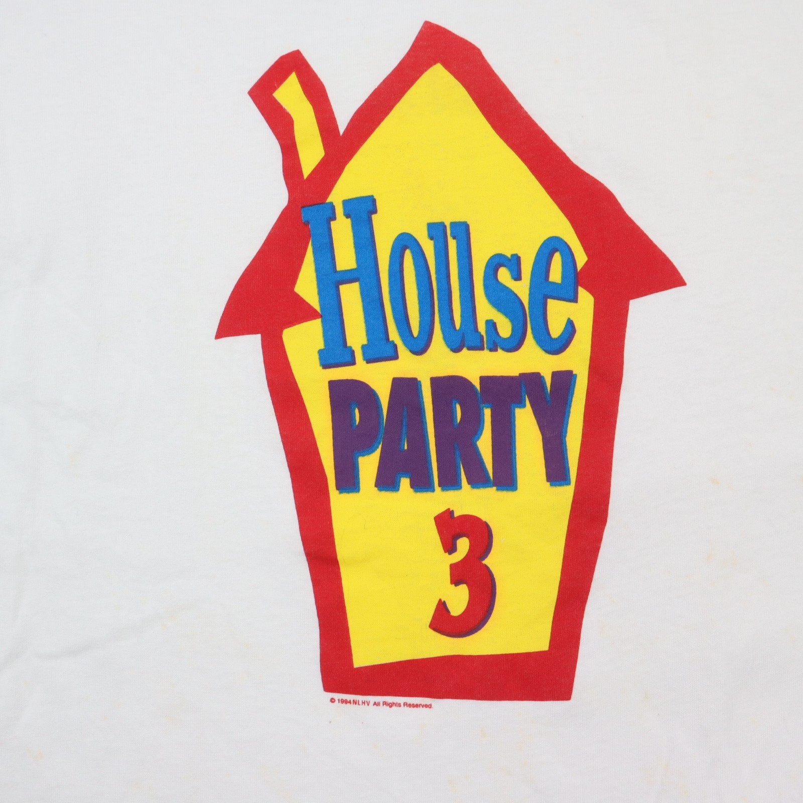 Vintage House Party 3 Movie Promo T-Shirt OSFA Long White 90s Murina USA Made gallery