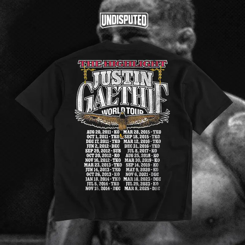Justin Gaethje Heavy Cotton Shirt UFC Shirt The Highlight Tshirt gallery