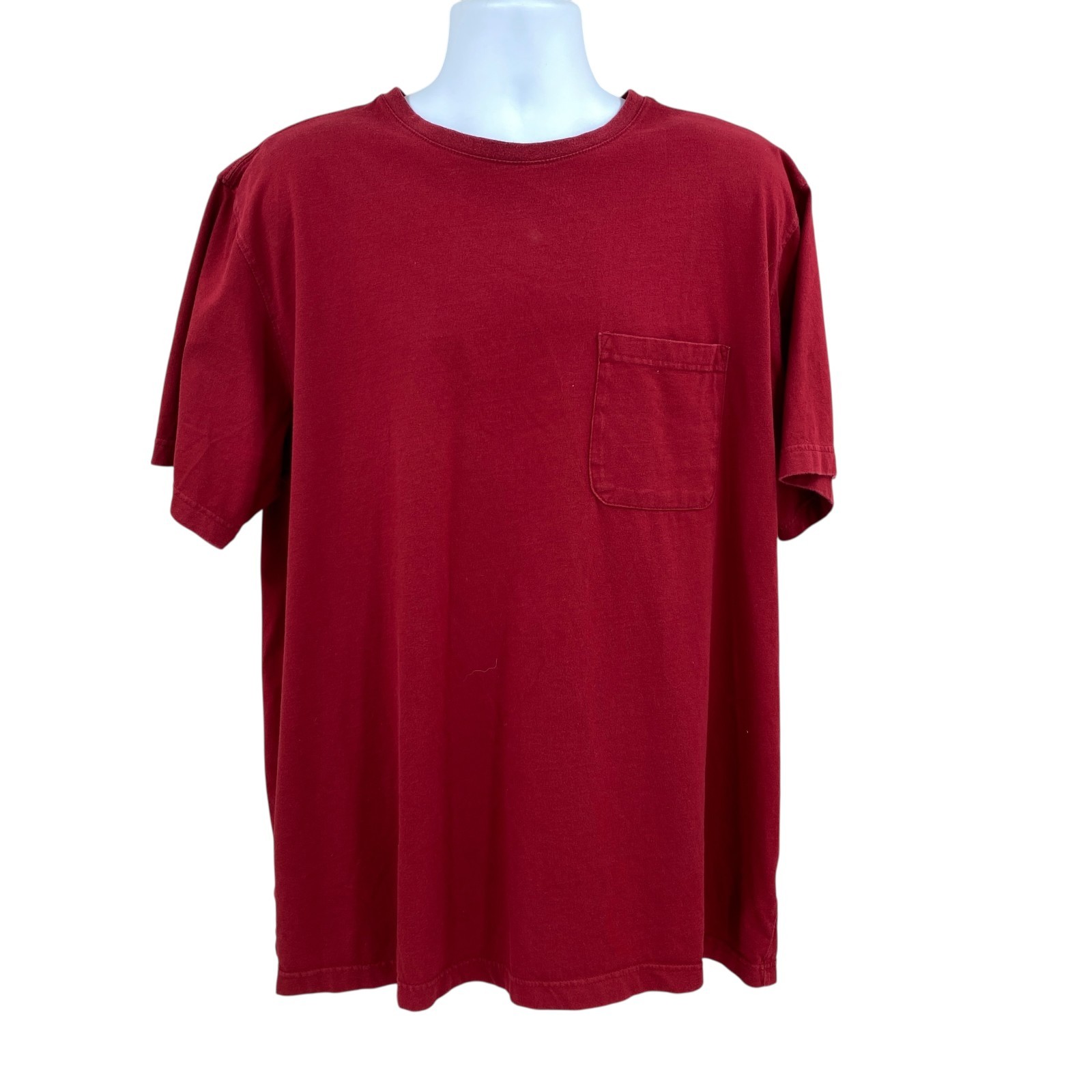 Covington Mens T-Shirt Deep Red Size XLT Crew Neck Regular Fit Pullover Casual gallery