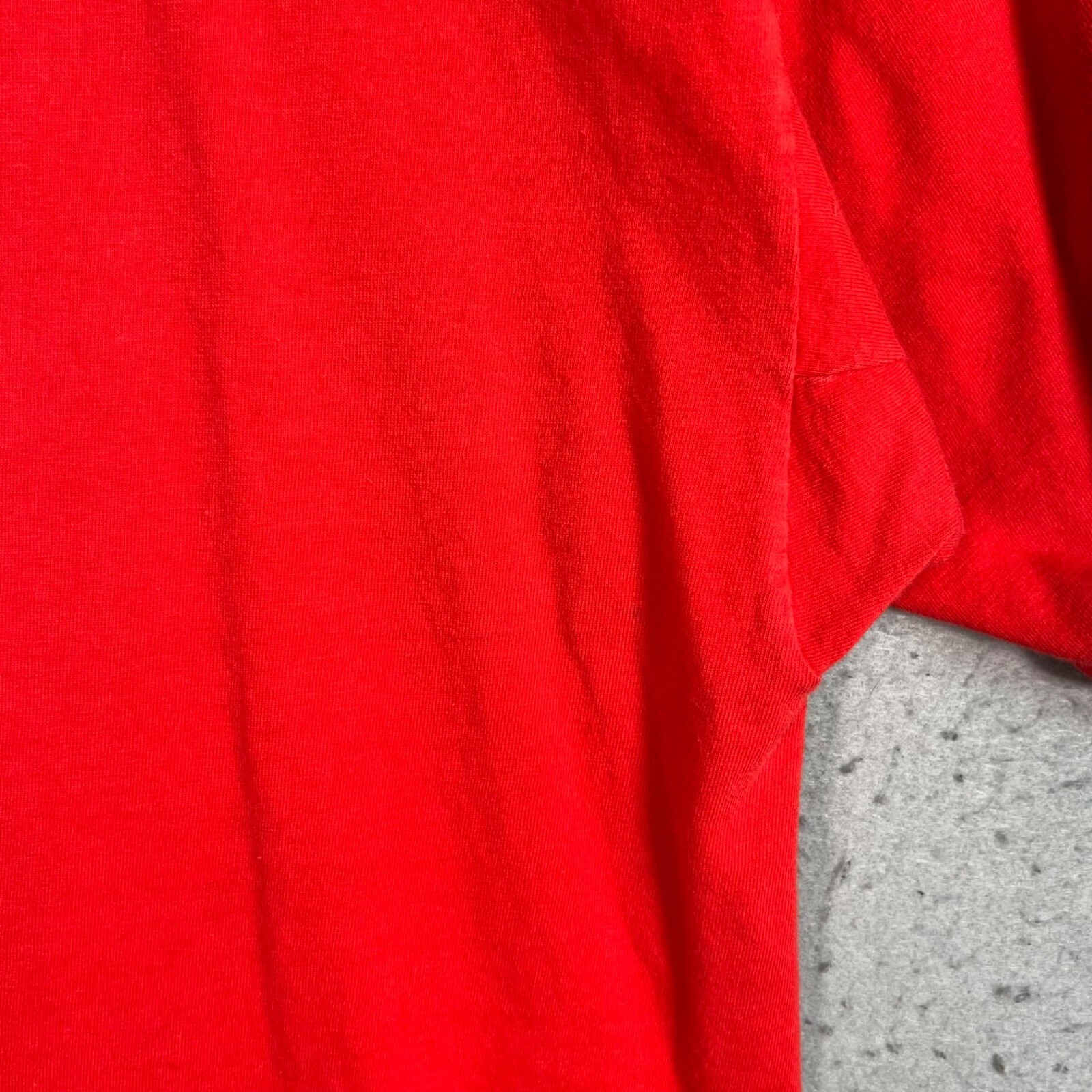 Vintage 80s Vintage Russell Athletic Varsity Pep Squad Red T-Shirt Small Mens gallery