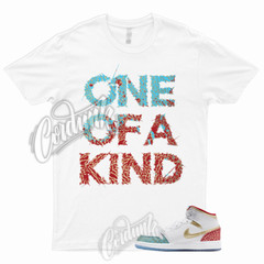 1OAK T Shirt to Match 1 Mid GS UNC to Chicago Metallic Gold University Red Blue