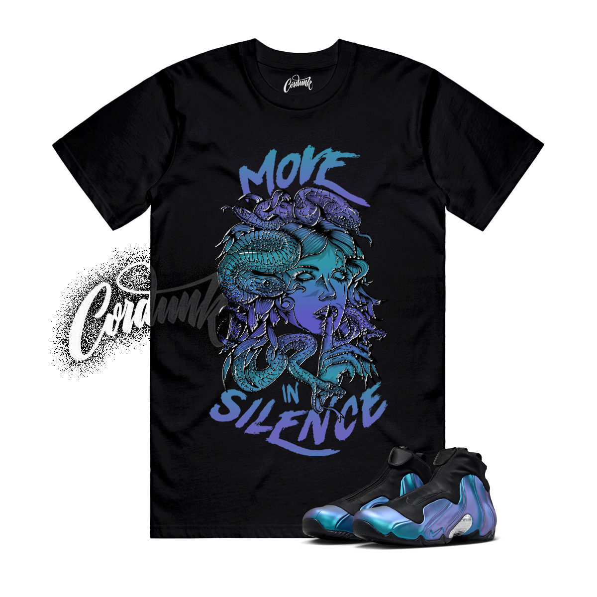Flightposite Dusty Cactus Persian Violet Metallic Silver T Shirt Match MIS gallery