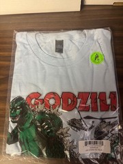 Godzilla Helicopter Air Strike Attack Blue T shirt Size XL New Sealed Rare