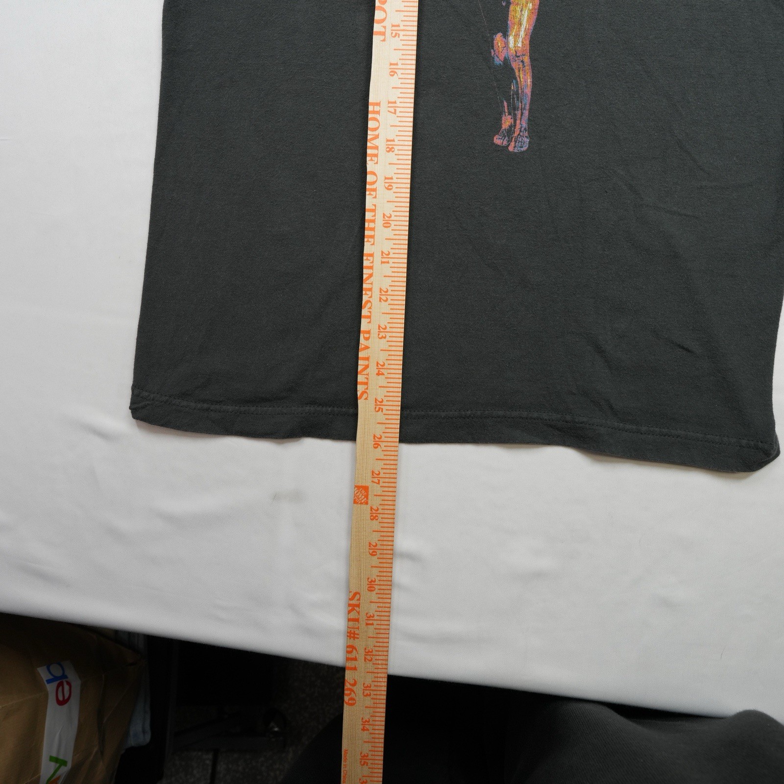 Nirvana T-Shirt Angel In Utero Graphic Band Tultex Gray Grunge Rock Men's Small gallery