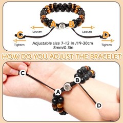 Triple Protection Bracelet – for Protect & Balance – Energy Crystal Handmade …