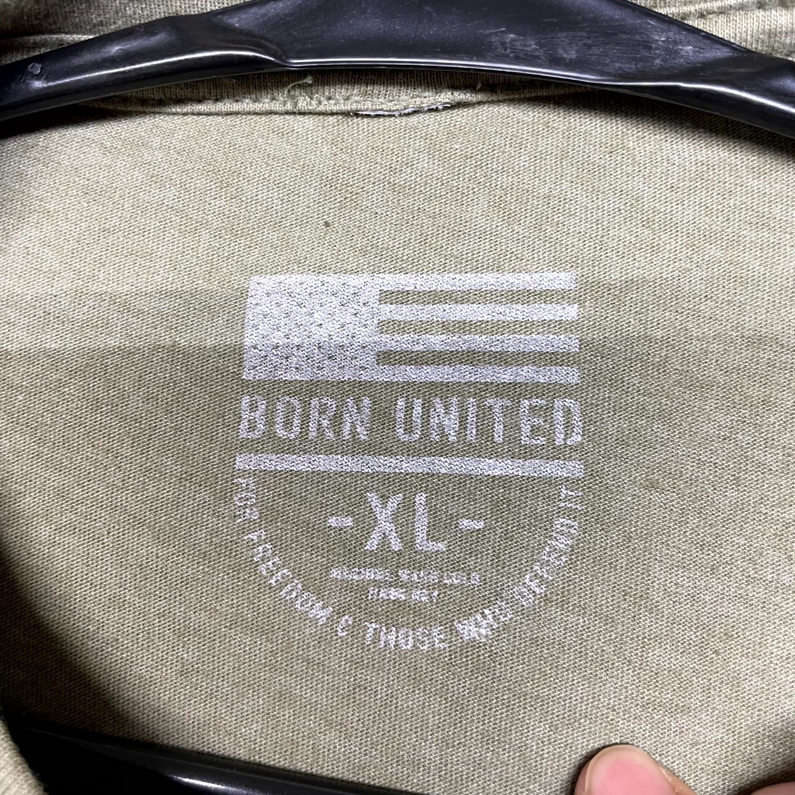 Born United Private Label Triggered T Shirt Mens XL Olive Green Graphic Print gallery