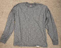 Hanes Ultimate X-Temp Mens Grey Top Size Large