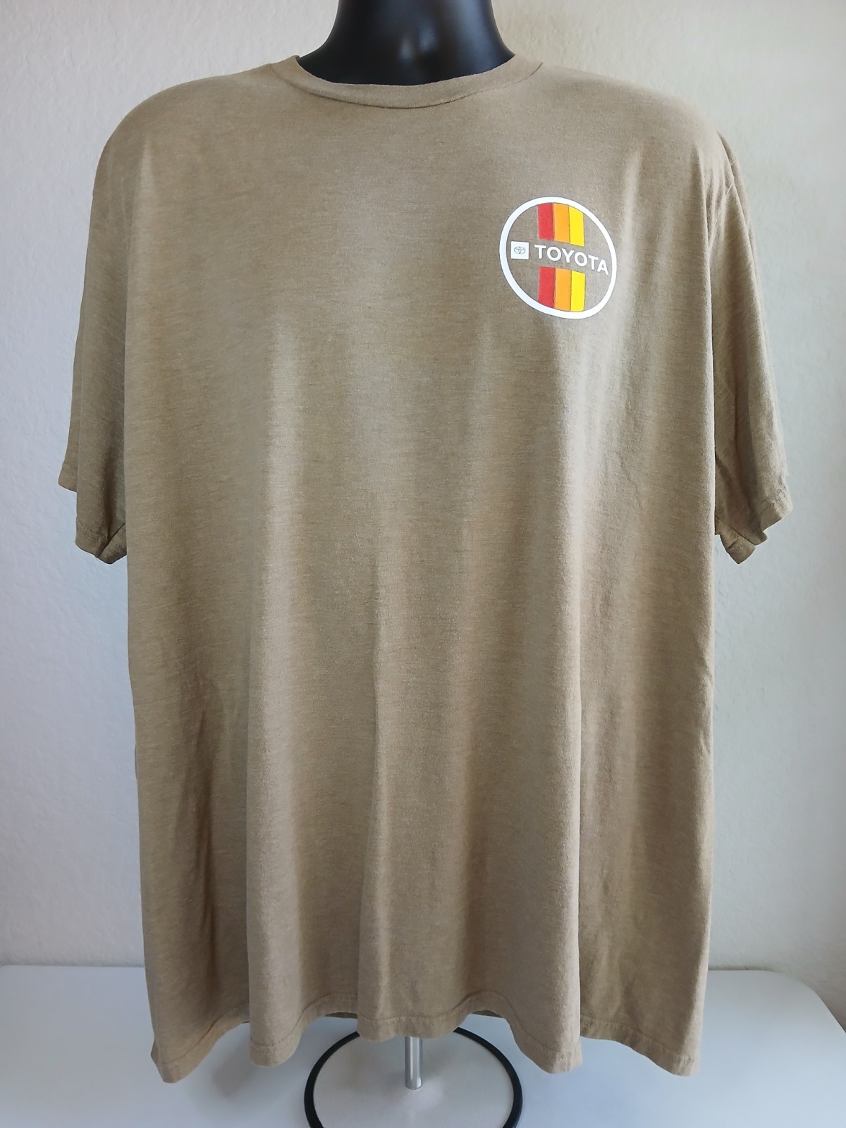 TOYOTA RACING Khaki Tan Mens Double Sided Shirt 3XL Used gallery