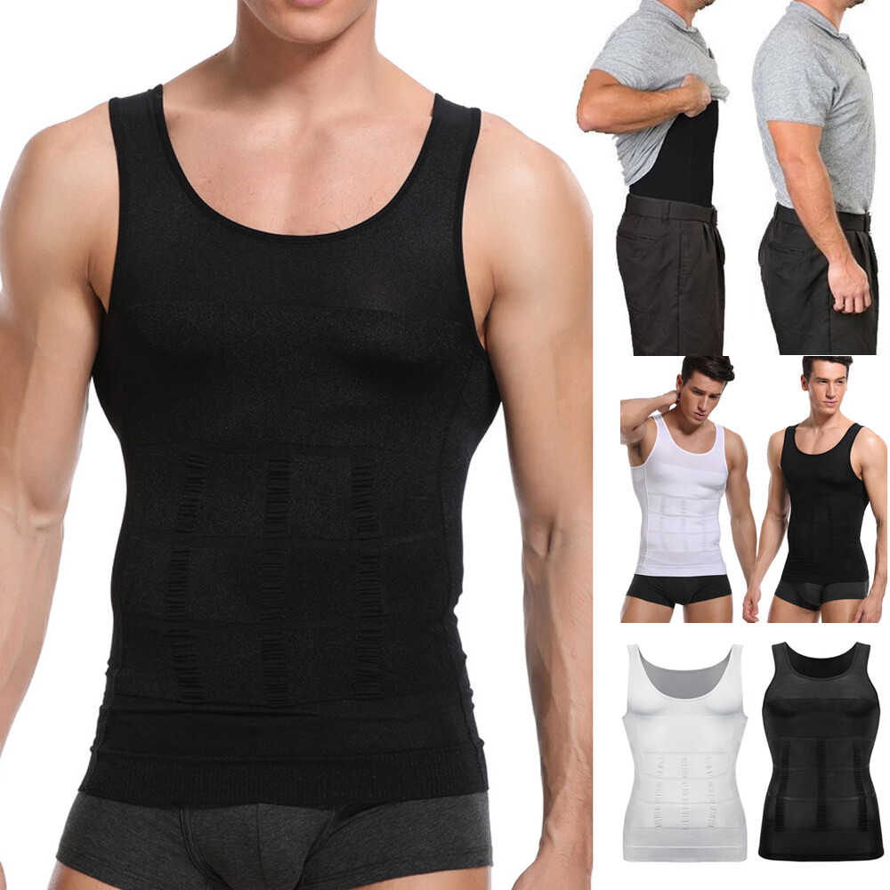 Men's Cool Dry Short Sleeve Compression Shirts Sports Baselayer Workout Tank Top gallery