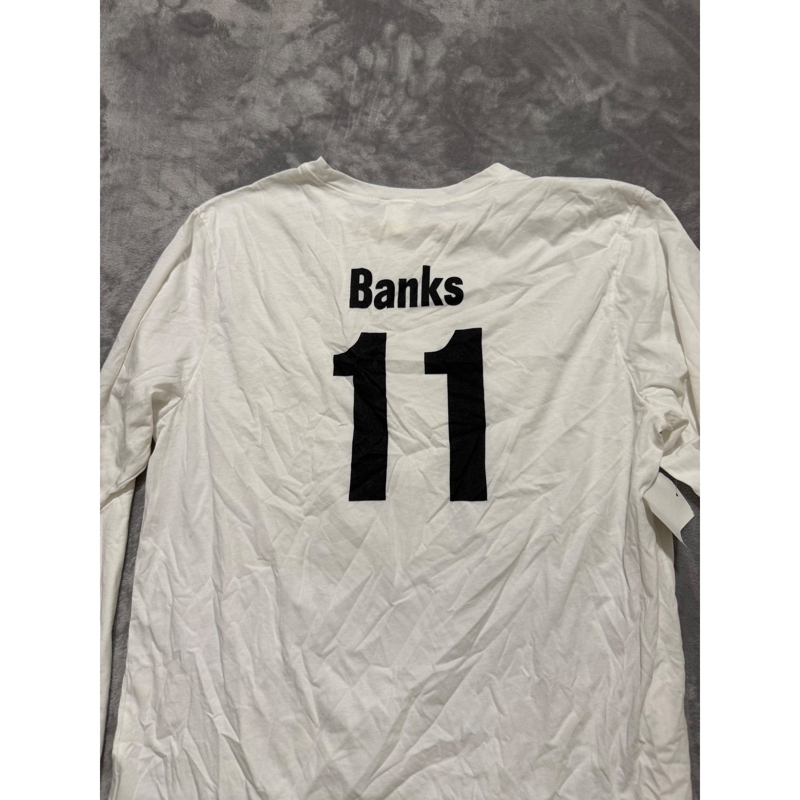 Augusta Sportswear Long Sleeve Shirt Men XL White Cherry Hill FC Soccer Banks 11 gallery