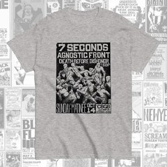Agnostic Front Seven Seconds CBGB’s Show Flyer T-Shirt Hardcore Punk NYHC
