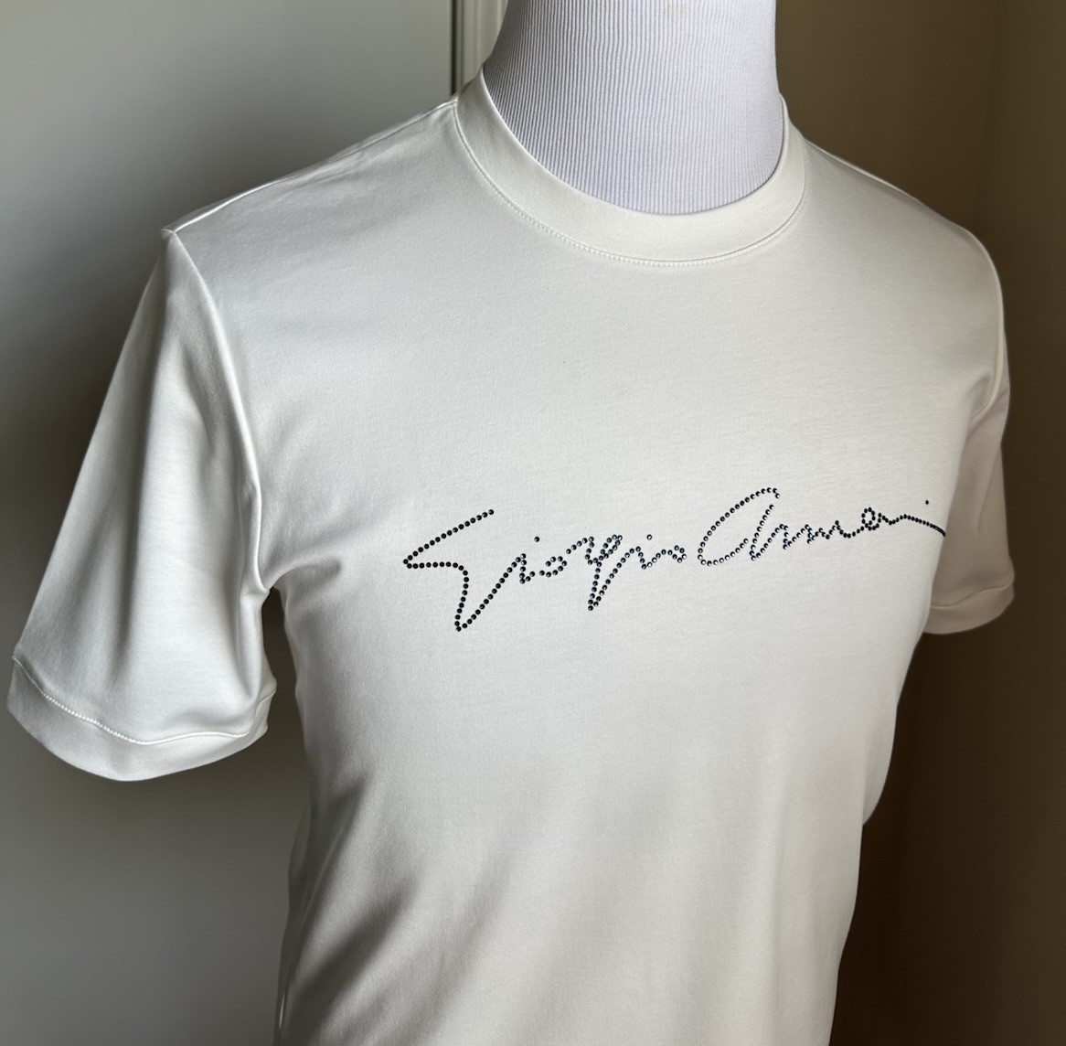 NWT Giorgio Armani Mens T Shirt White 46 Eu/S US Made In Italy gallery