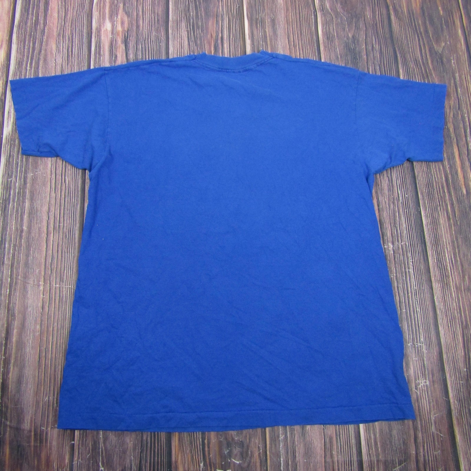 Vintage Basics Lizard Graphic Shirt Mens XLT Blue Single Stitch Pocket Tee gallery