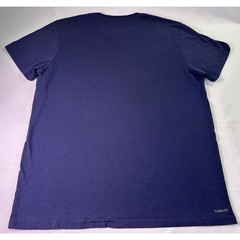 Adidas The Go-To Performance Tee Navy Blue Distressed Logo Shirt Men’s Large L