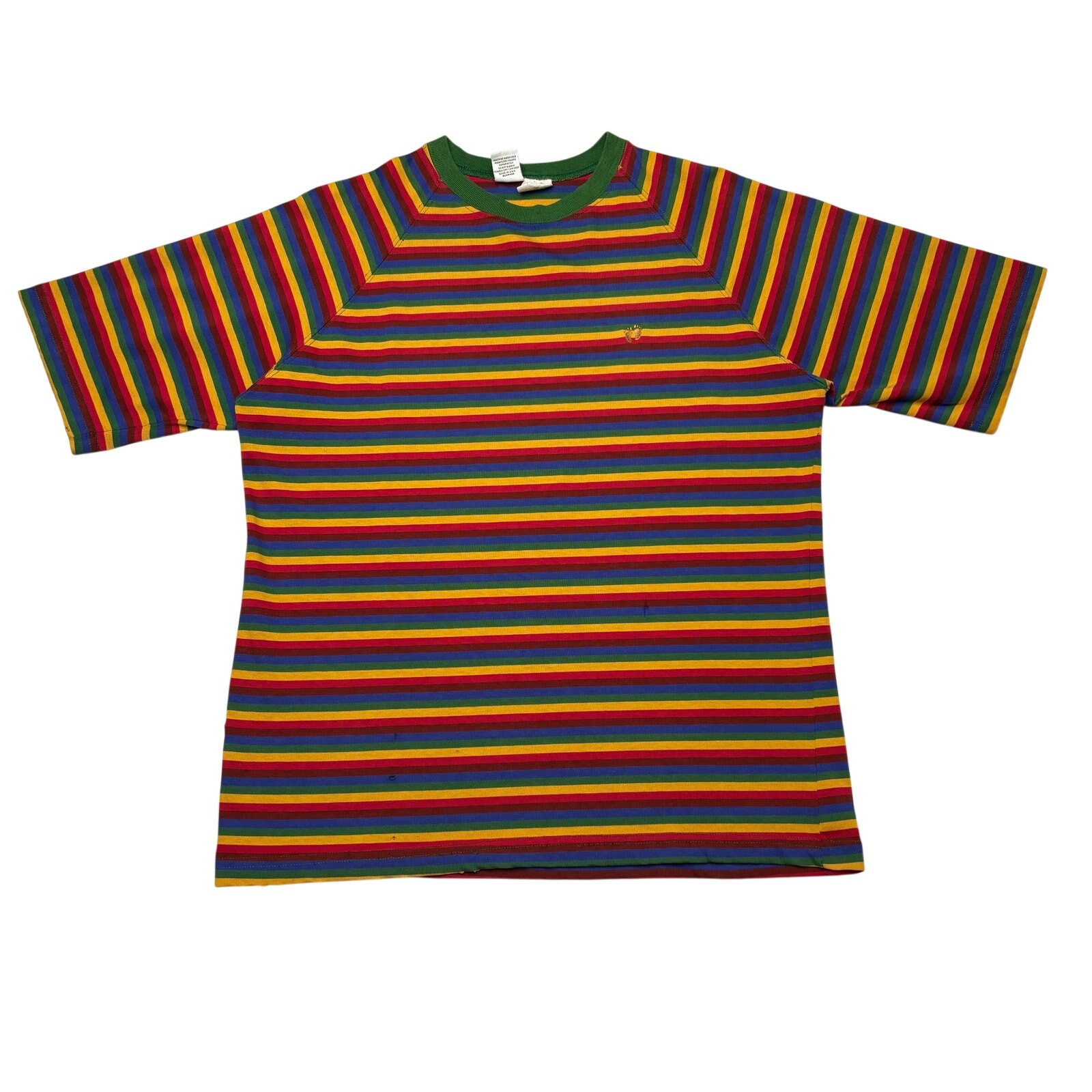 Vintage 80s Hang Ten Striped Logo T Shirt Men's Large Surf Skate Grunge gallery