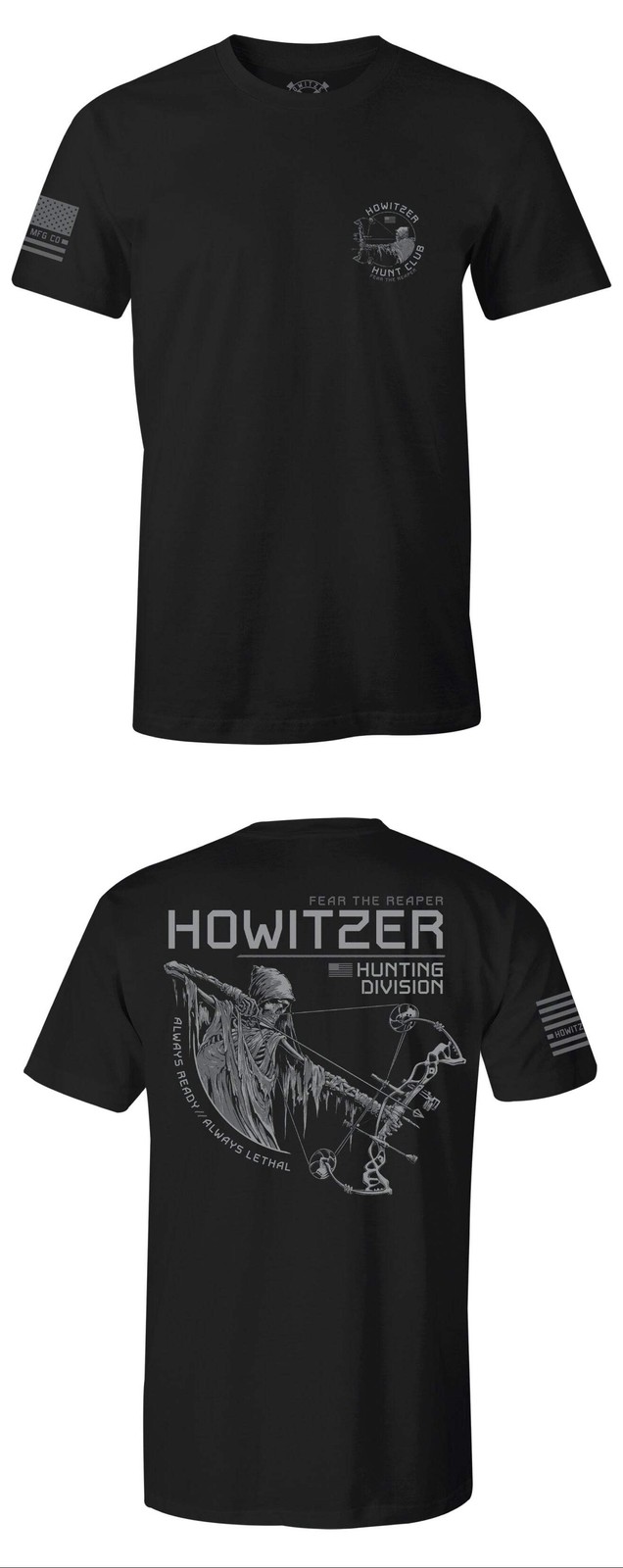 Howitzer Style Men's T-shirt Reaper Hunting Military Grunt MFG gallery