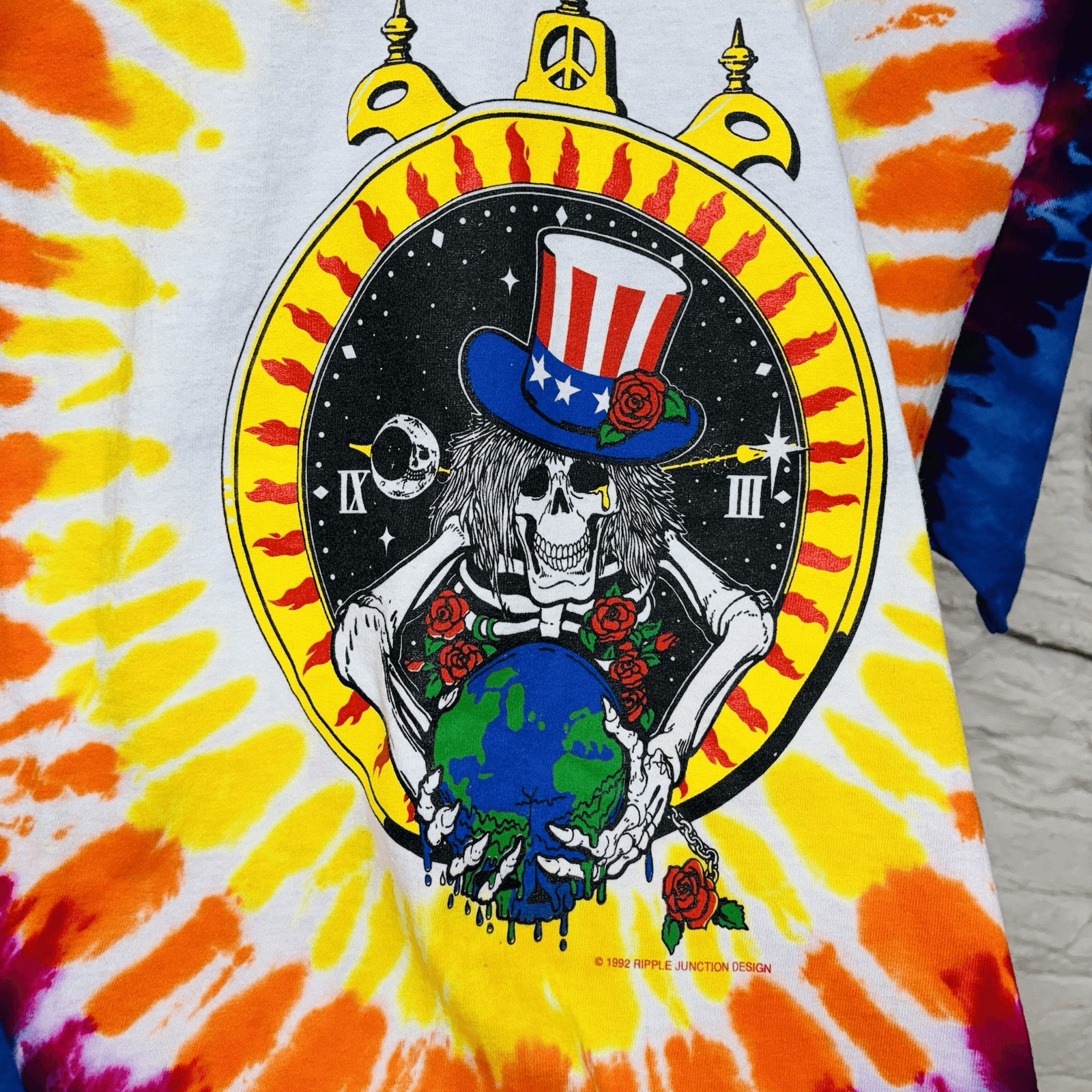 New Unworn Vintage Grateful Dead Band T Shirt 1992 Ripple Junction 90s Tie Dye gallery