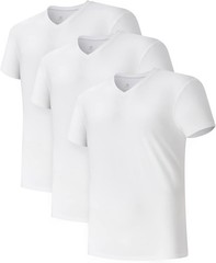 DAVID ARCHY Men Undershirt Combed Cotton T-Shirt Soft Moisture-Wicking