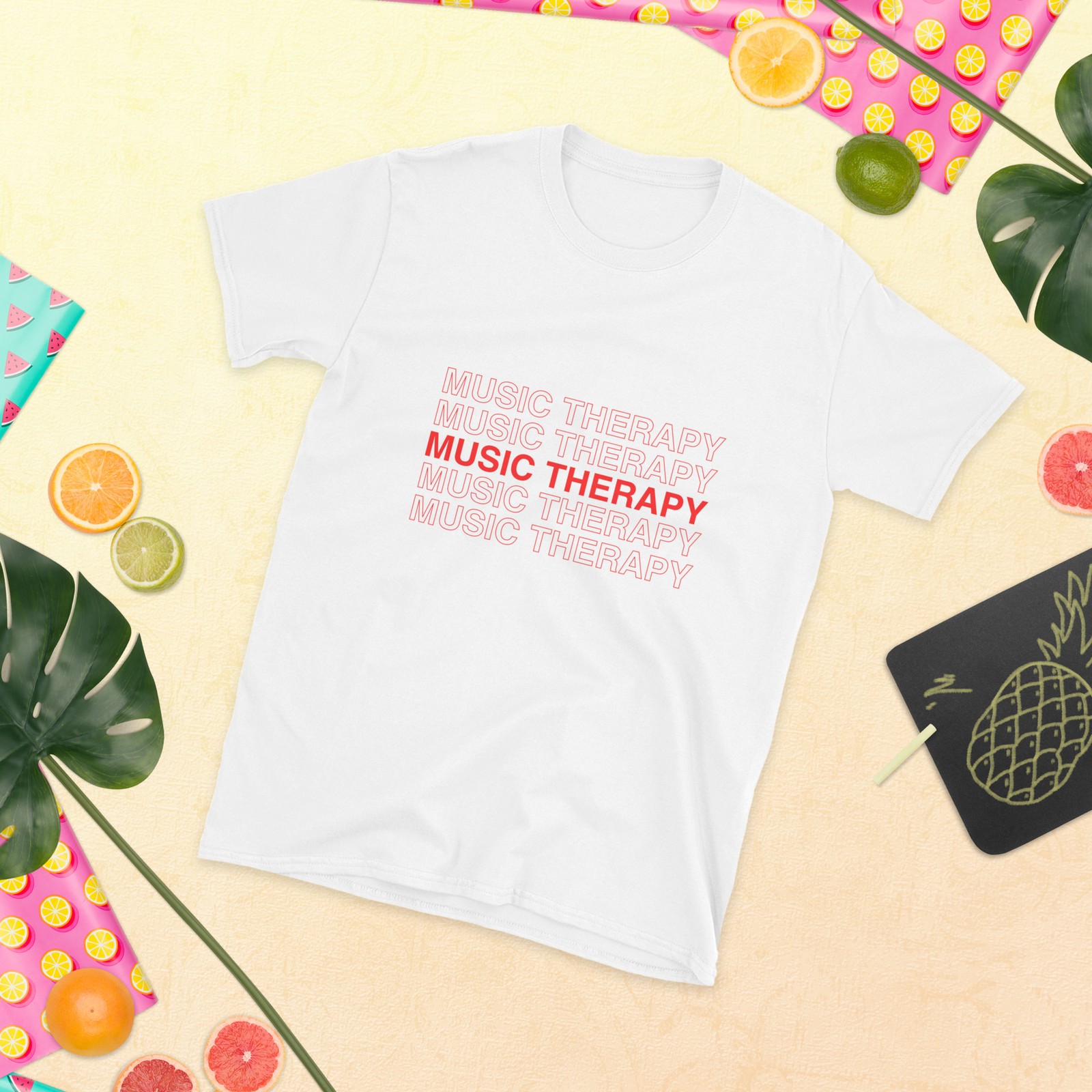 Music Therapy Takeout Classic Tee Short-Sleeve Unisex T-Shirt