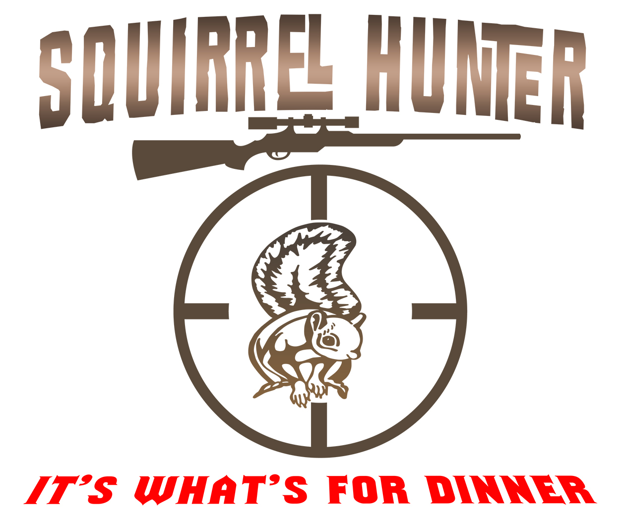 Squirrel Hunter t shirt,hunting,pellet,rifle,small game,Dixie Land Outdoors