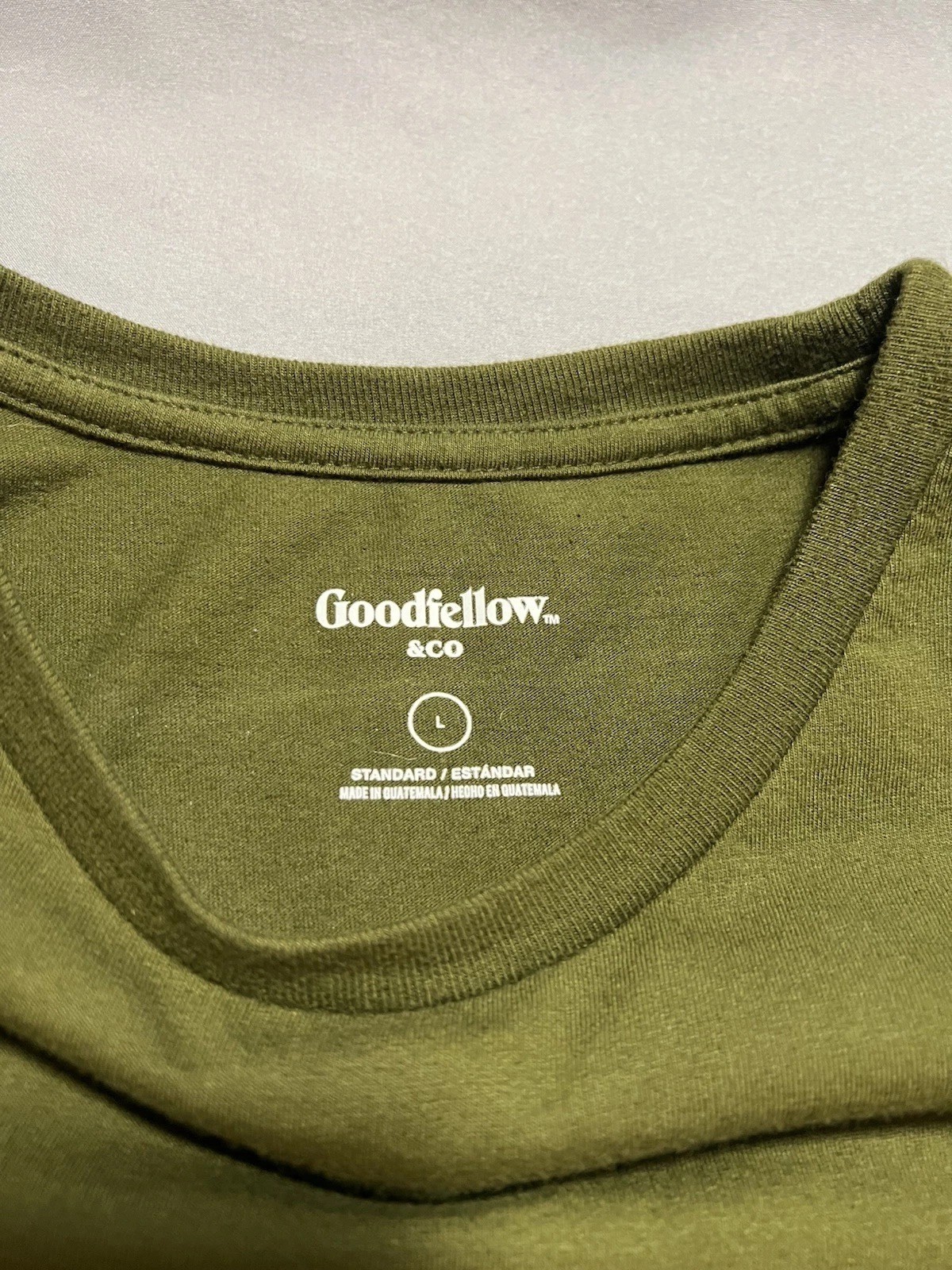 Goodfellow Mens T-Shirt Short Sleeve Graphic L Green Mountain Highway Road NEW gallery
