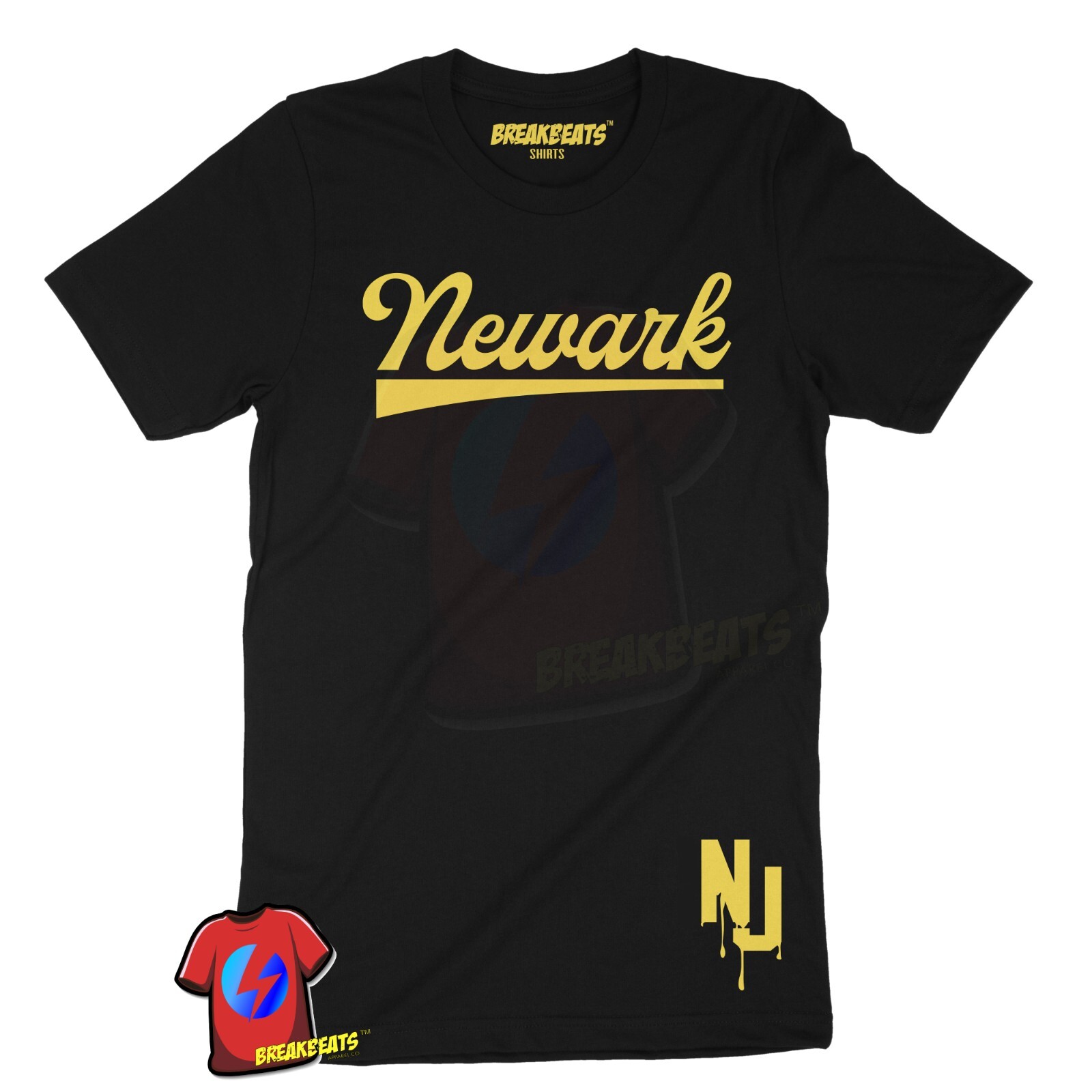 Newark NJ Brick City New Jersey Graphic Design Unisex Men's T Shirt gallery