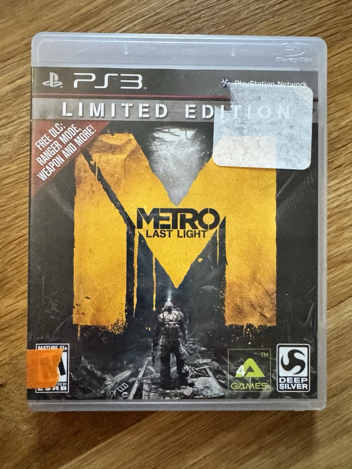 Metro: Last Light — Limited Edition (Sony PlayStation 3, 2013). CIB. Tested