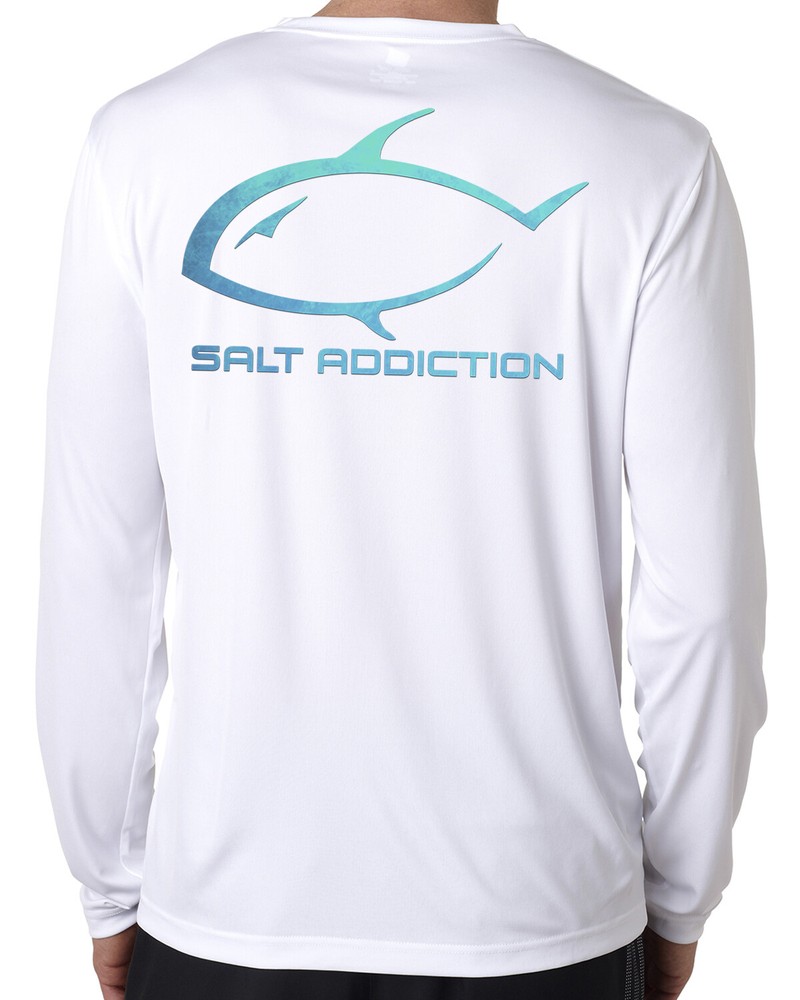 Salt Addiction long sleeve microfiber saltwater fishing t shirt uv upf 50+