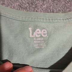 Lee Premium Denim Original Graphic T-Shirt Mens XL Green Short Sleeve Pullover
