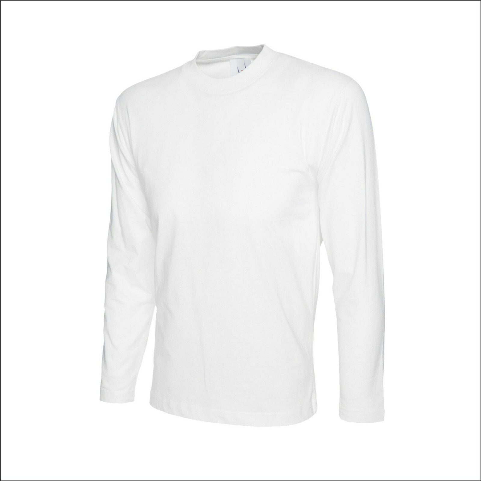 UNEEK Mens Long Sleeve T-Shirt Blank Casual Cotton T Shirt Plain Work Unisex Tee gallery