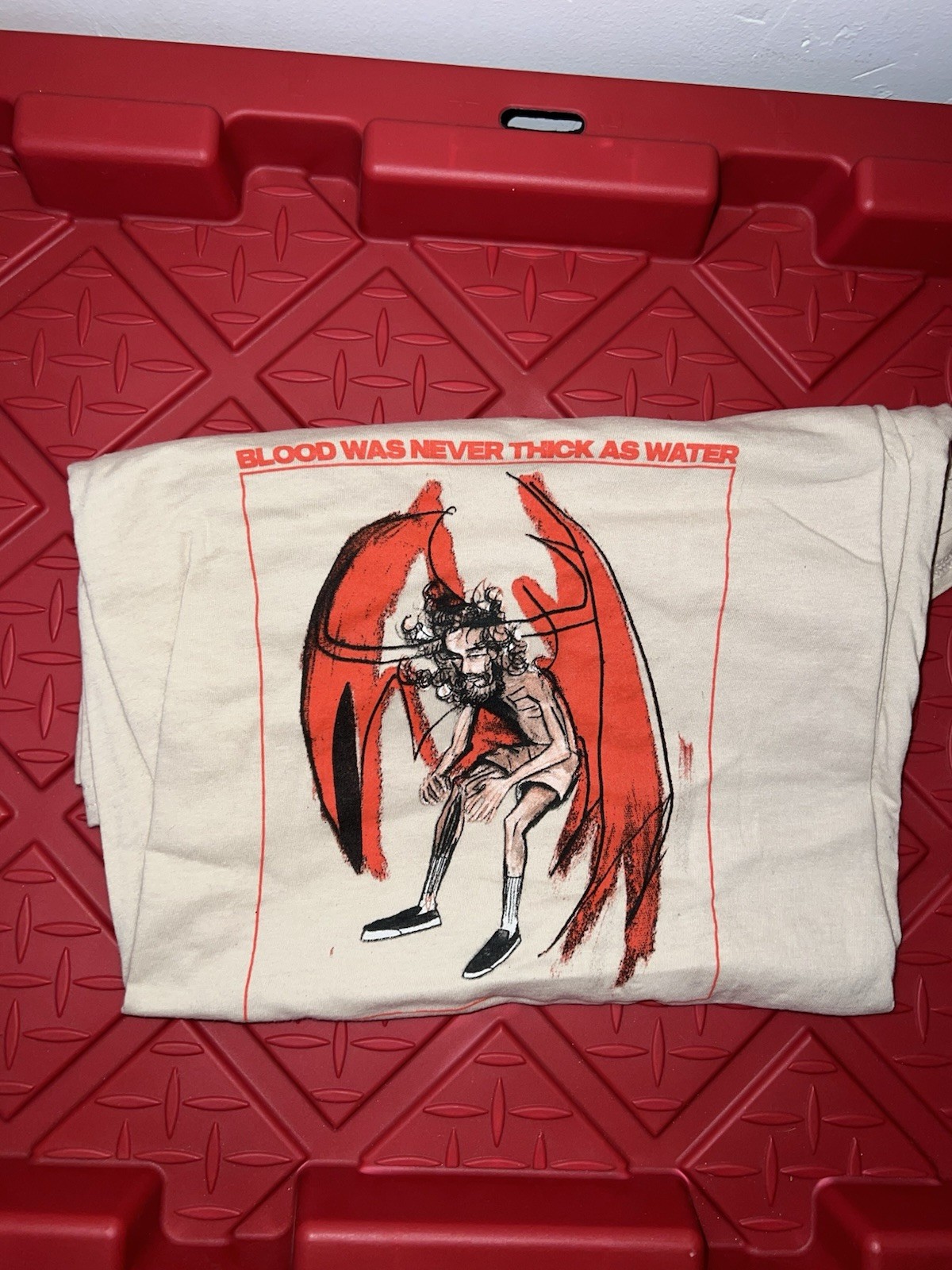 Pouya Merchandise Official Pouya Brand T-shirt Blood Was Never Thick As Water XL