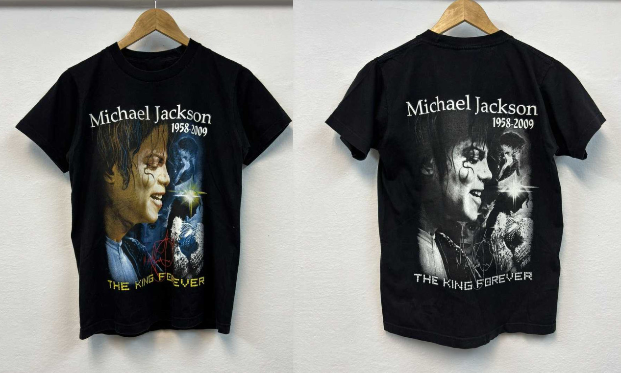 Vintage 2000s Michael Jackson King Of Pop 1958-2009 Memorial T-Shirt Band Tee
