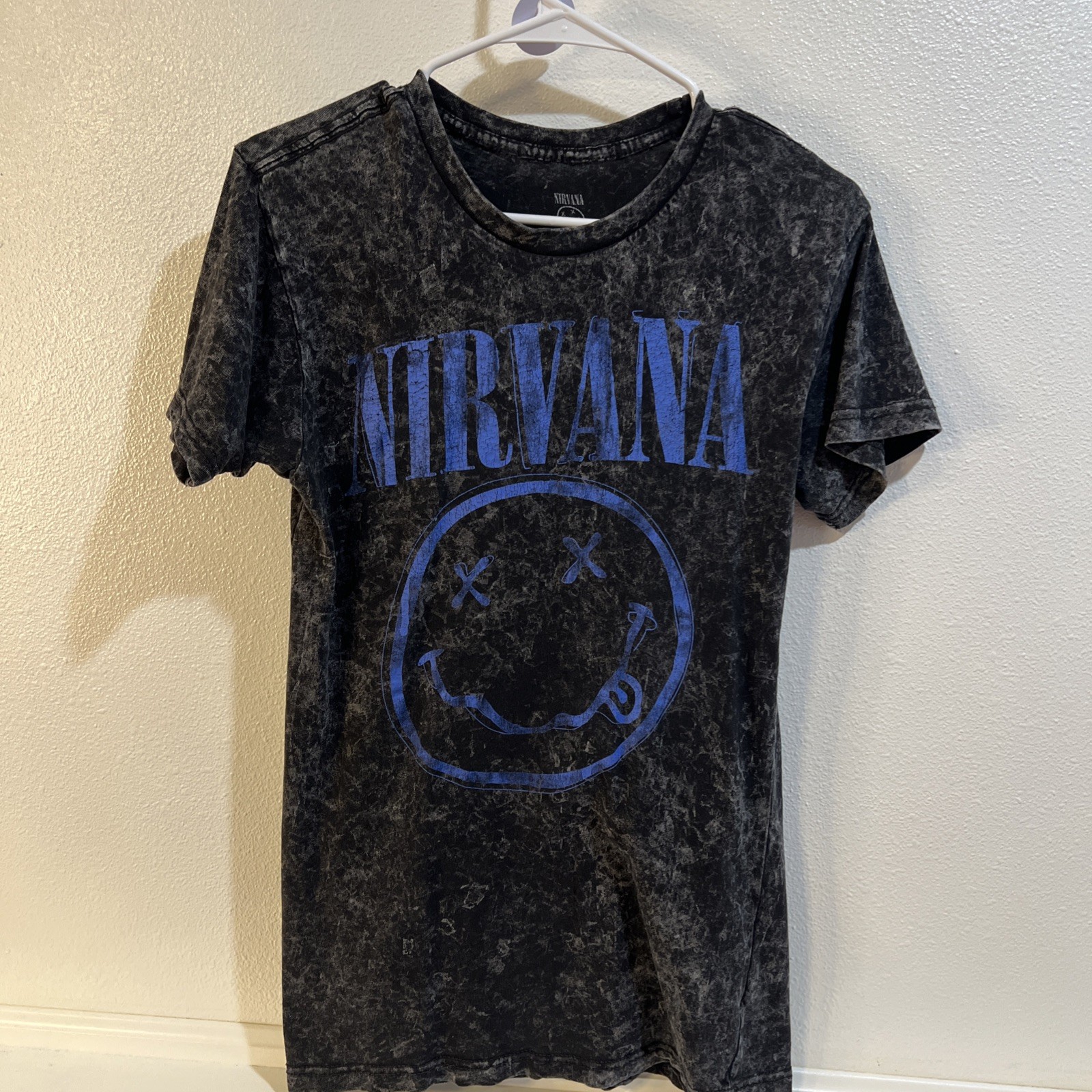 Nirvana Music acid wash t-shirt Size Small Vintage Music 90s hip hop classic 80s gallery