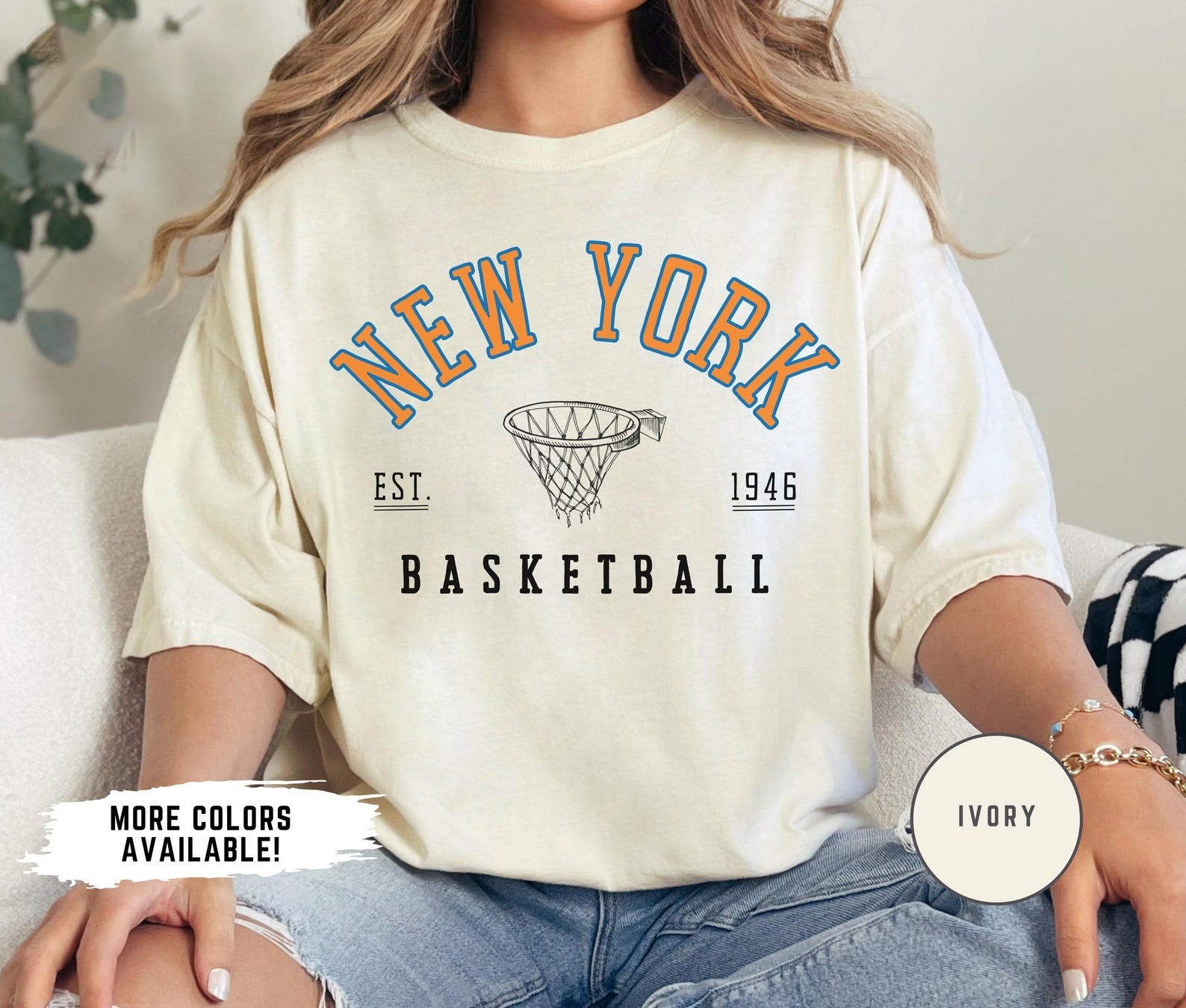 HOT!!! New York Basketball T-Shirt, Knick Basketball Shirt, Retro Knick Fan Gift gallery
