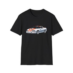 1997 Camaro SS Shirt | White & Orange Stripes 90s Muscle Car Graphic Tee