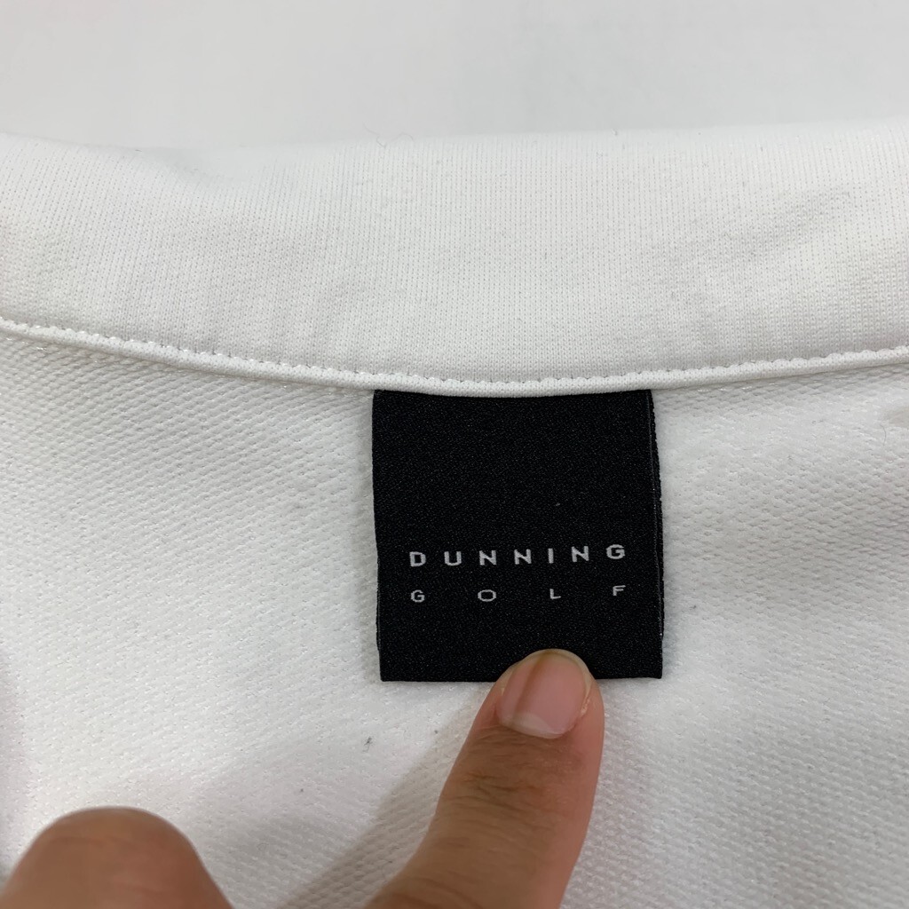 Dunning Golf Shirt Mens XL Extra Large White Iron Burren Tech 1/4 Zip Pullover gallery