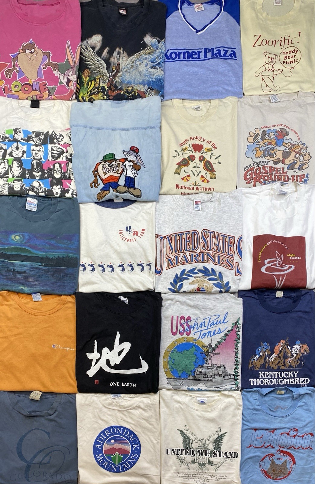 Vintage Graphic shirts Promo Funny Cartoons Sport Destinations Lot Of 20 Mix Szs