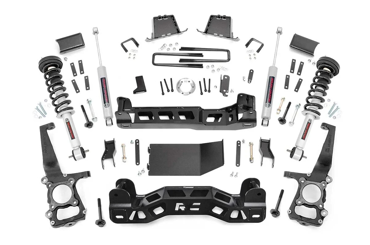Rough Country 6″ Lift Kit with N3 Struts and N3 Shocks fits 2014 Ford F150 4WD